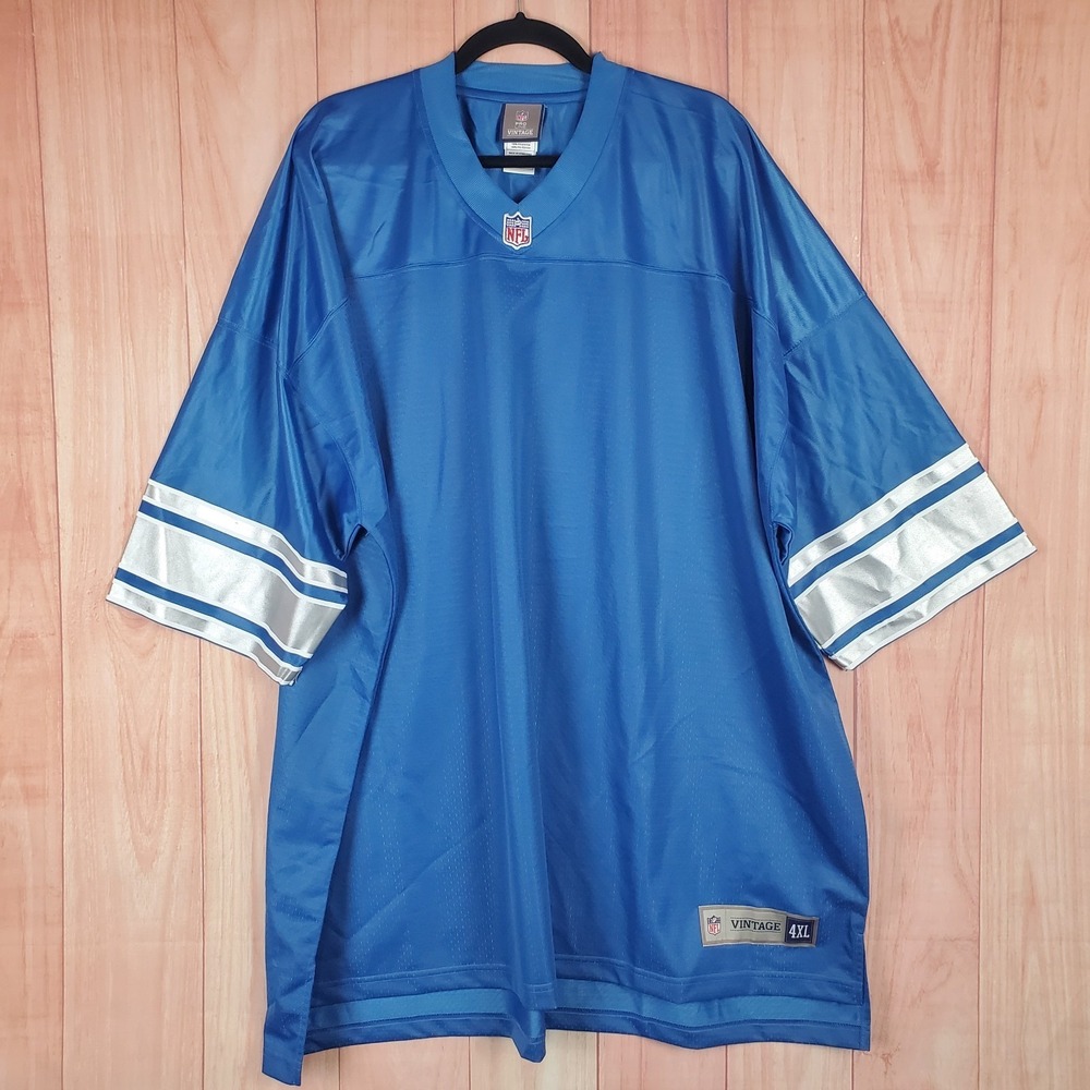 Vintage Detroit Lions American Jersey Mens 4XL Blue NFL Proline Football Team‎